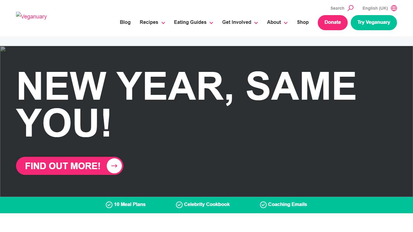 Veganuary 2026 Home The Go Vegan 31 Day Challenge